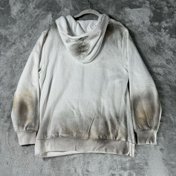 Rockstar Original Sweat Suit Mens S White Hoodie Pants Cross Spray Paint Retro - Picture 16 of 16